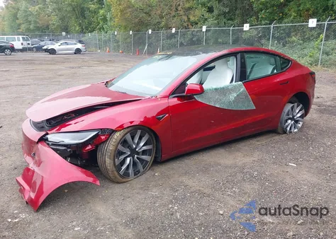 2025 Tesla Model 3 Long Range Rear-Wheel Drive from USA, damaged, VIN 5YJ3E1EA9SF067898